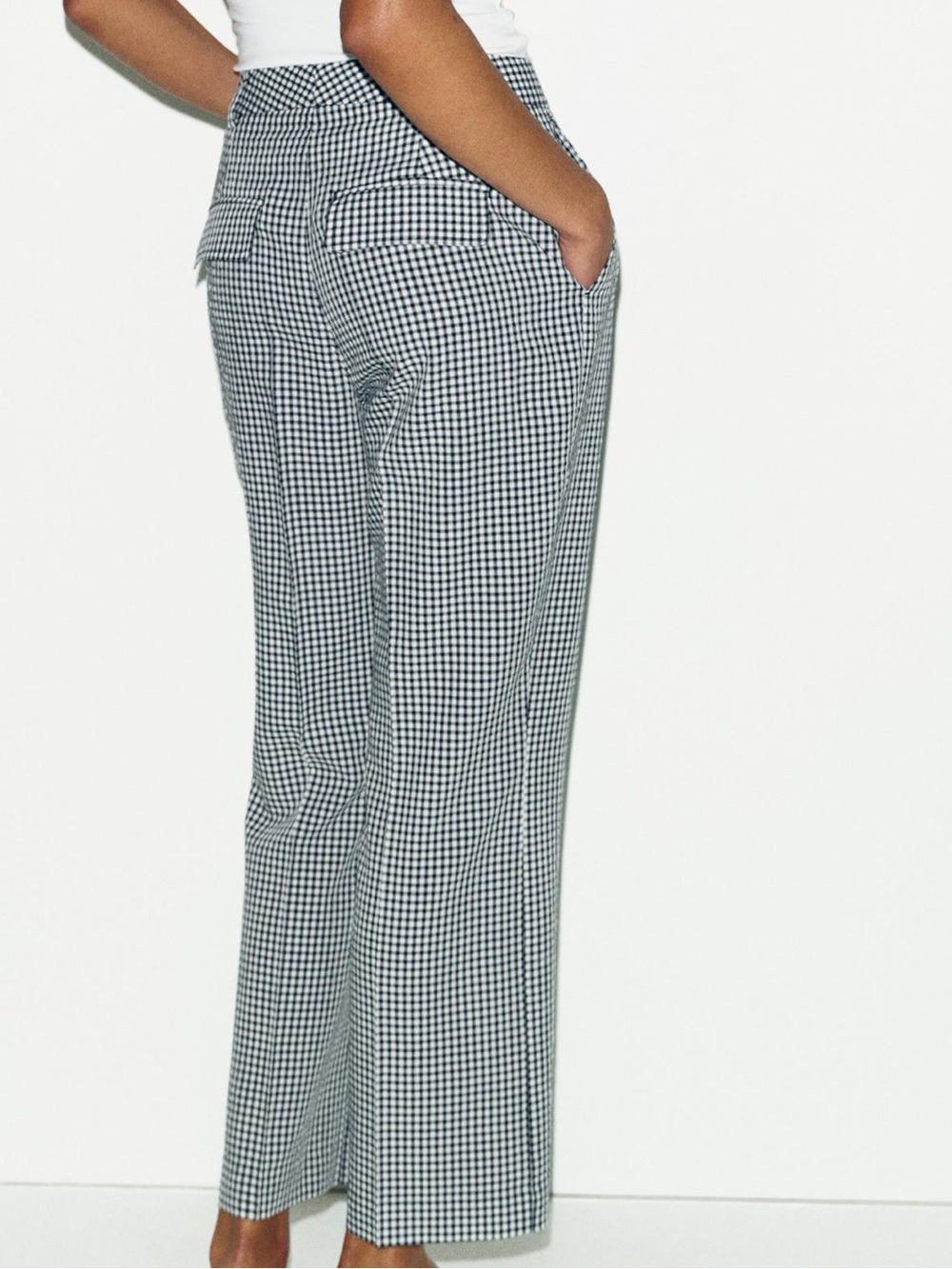 Zara Gingham Pants - Picture 3 of 13